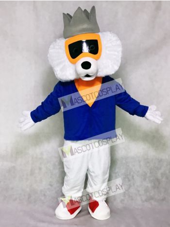 Cute Alley Cat with Blue Shirt Mascot Costume
