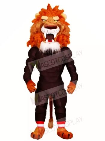 Fierce Muscle Lion Mascot Costumes Animal