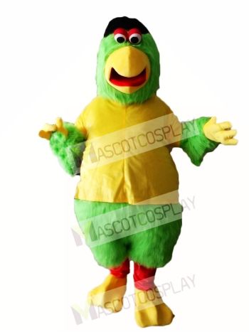 Cute Green Parrot Mascot Costumes Bird 