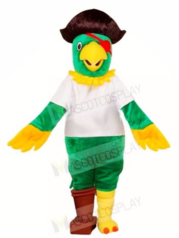 Green Pirate Parrot Mascot Costumes Bird Animal