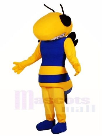 Royal Blue and Yellow Hornet Bee Mascot Costumes Insect