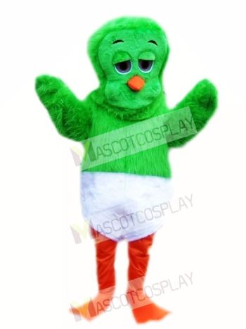Green 80's Orville the Duck Mascot Costume