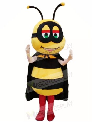 Honeybee with Black Cape Mascot Costumes Insect