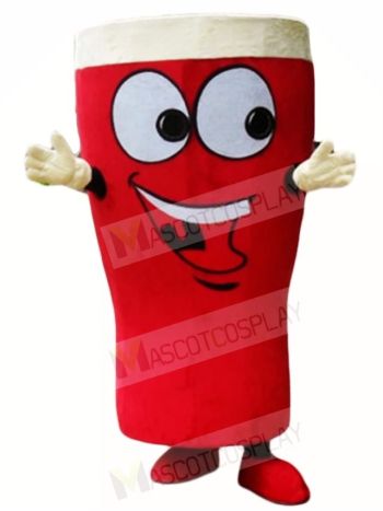 Glass Beer Red Beer Bottle Mascot Costumes Drink