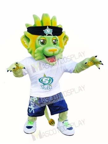 Light Green Lion Mascot Costumes