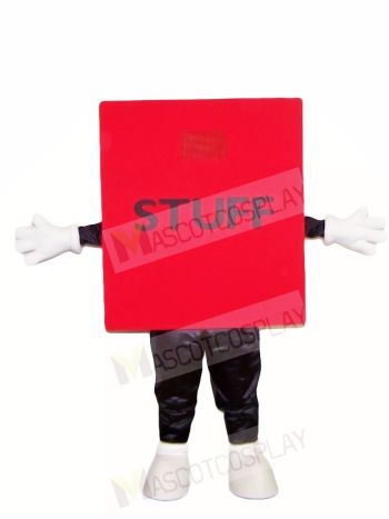Red Stuff Cube Mascot Costumes
