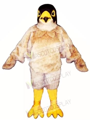 Cute Tan Eagle Mascot Costume