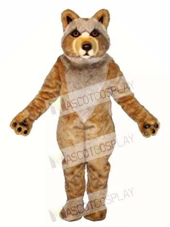 Cute Mexican Grey Wolf Mascot Costume