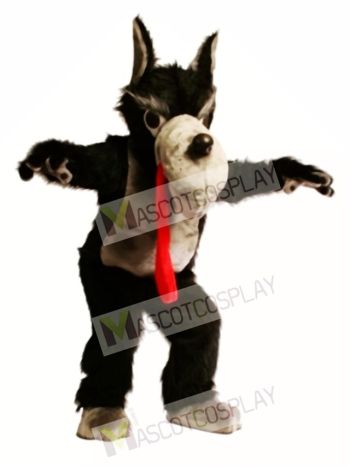 Cute Wolf Mascot Costume