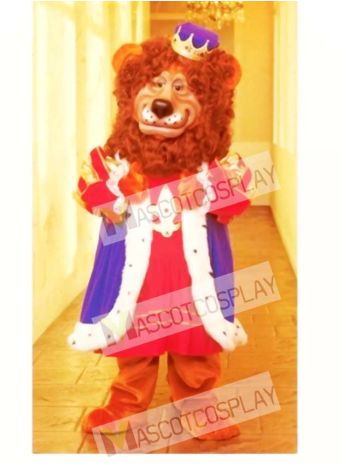 Cute Louie Lion Mascot Costume