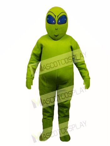 Green Alien Mascot Costume