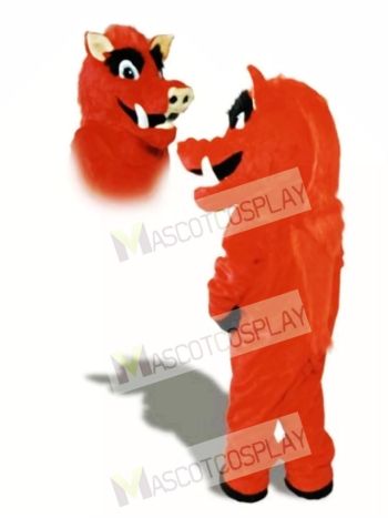 Cute Razorback Feral Pig Hog Wild Boar Mascot Costume