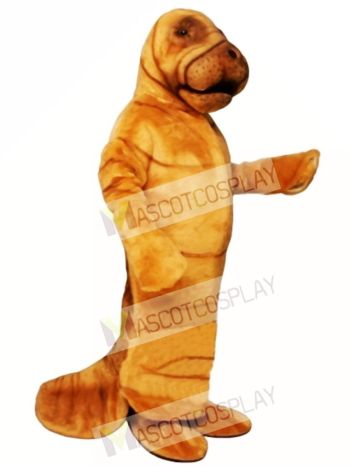 Cute Manny Manatee Mascot Costume
