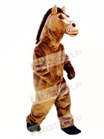 Cute Fierce Stallion Horse Mascot Costume