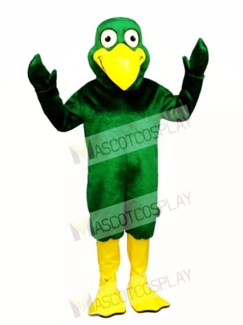 Cute Greenie Bird Mascot Costume
