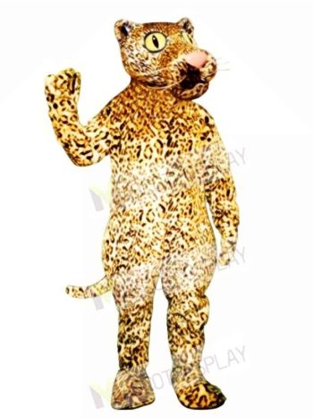 Cute Leland Leopard Mascot Costume