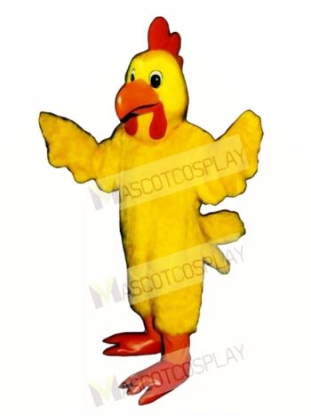 Cute Mrs. Cluck Cock Rooster Mascot Costume