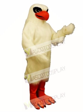Cute White Hawk Mascot Costume