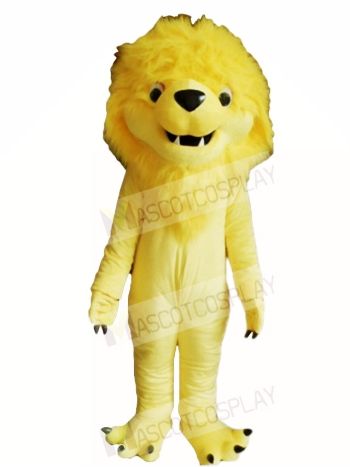 Yellow Lion King Mascot Costumes Animal 