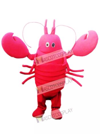 Red Crayfish Mascot Costume Seafood