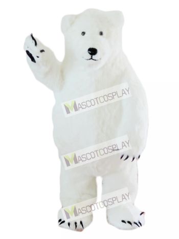 White Polar Bear Mascot Costume