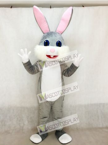 Grey Easter Bunny Rabbit Mascot Costume