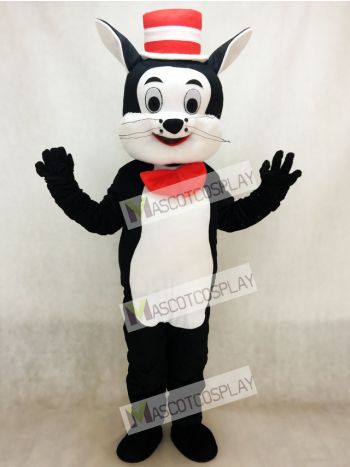 Cat in the Hat Mascot Costume Cartoon  