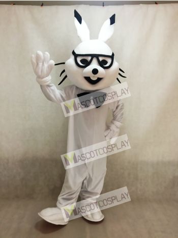 White Easter Bunny Bugs Rabbit Mascot Costumes  