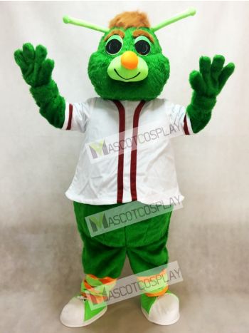 Green Guilford the Grasshopper Mascot Costume