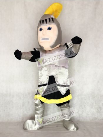 Adult Silver Knight College of St Rose Mascot Costume