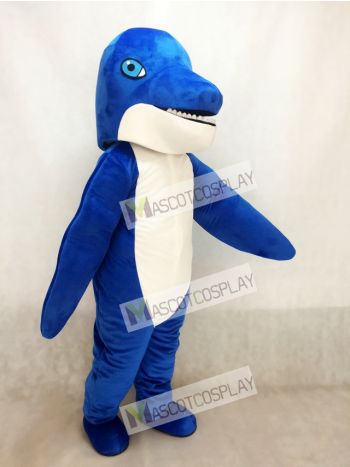 New Blue Dolphin Mascot Costume