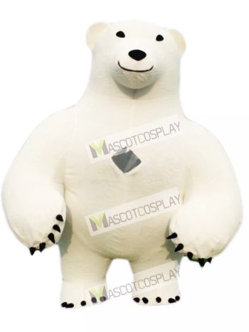 White Polar Bear Mascot Costume