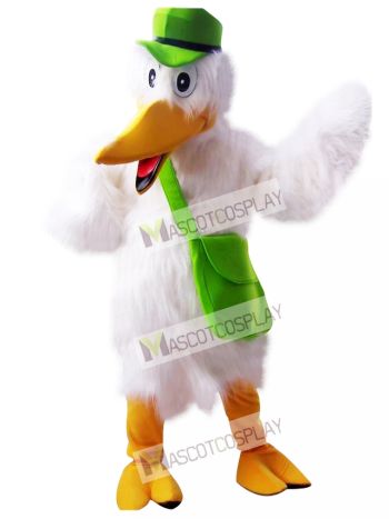 Stork White Bird Mascot Costume