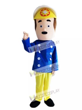 Fireman Sam Mascot Costume