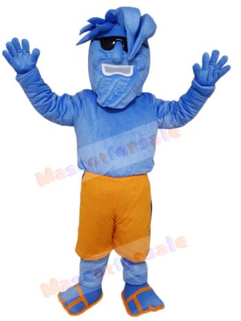Willy the Wave Blue Waves with Sunglasses Mascot Costume