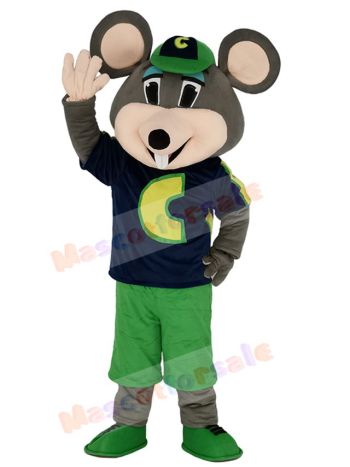 Chuck E. Cheese Mascot Costumes Fast Food Promotion Cheerleaders