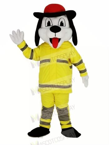 Sparky the Fire Dog Mascot Costume Cartoon