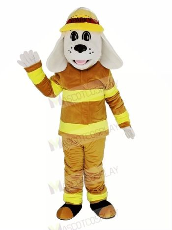 Sparky the Fire Dog with Tan Color Suit NFPA Mascot Costume
