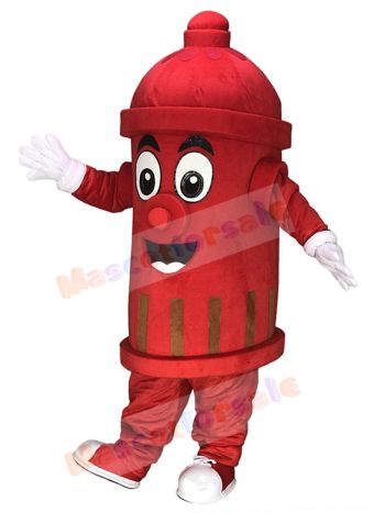 Red Public Utilities Fire Hydrant Mascot Costumes