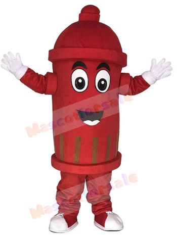 Red Public Utilities Fire Hydrant Mascot Costumes