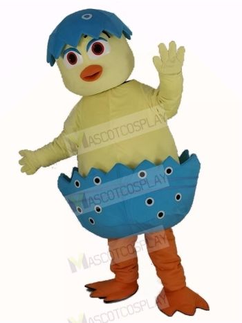 Cute Chick in Egg Mascot Costume
