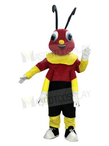 Red Firefly Mascot Costume Insect