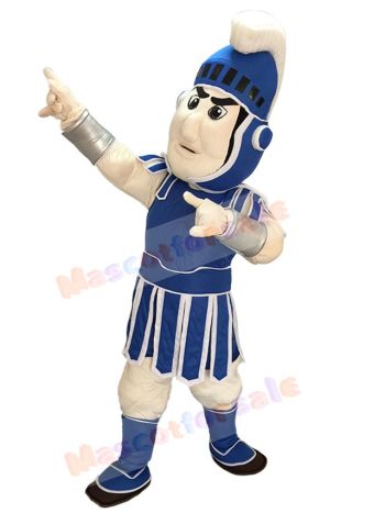 Dark Blue Spartan Trojan Knight Sparty Mascot Costume