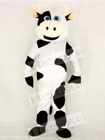 Realistic Cute Cow Mascot Costume School 