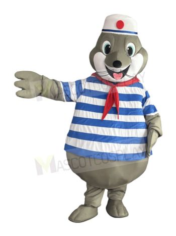 Cute Seal Mariner Mascot Costume