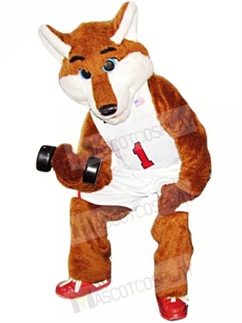 Basketball Sport Fox Mascot Costume 