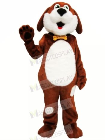 Brown and White Dog Mascot Costumes Animal