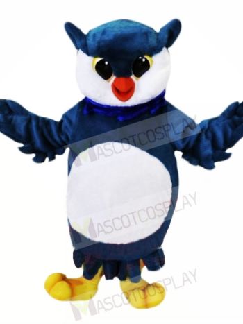 Blue and White Owl Mascot Costumes Animal