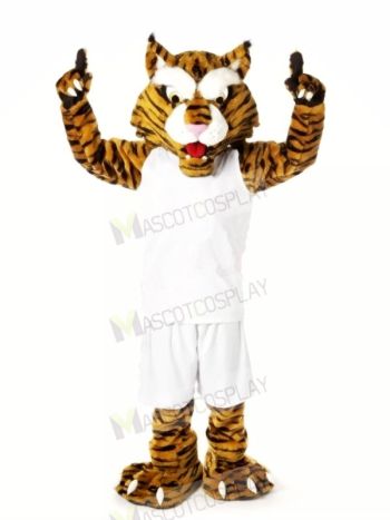 Strong Wildcats with White Suit Mascot Costumes