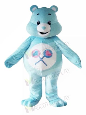 My Lovely Blue Care Bear Mascot Costumes